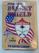 OPERATION DESERT SHIELD TRADING CARDS 12 Card Single Pack - 1991 sealed wax pack