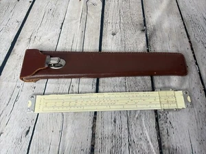 Dietzgen Slide Rule Decimal Trig Type No. 1749 Style-M & Case Vintage Germany - Picture 1 of 10