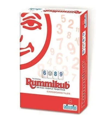 RUMMIKUB LIGHT TRAVEL CLASSIC BOARD GAME PORTABLE EDITION FOR KIDS ADULTS FAMILY - Image 1 of 3