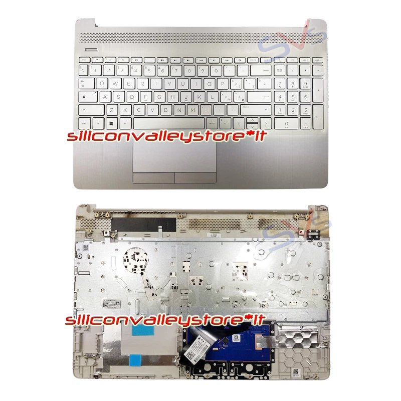 Palmrest con Tastiera Italiana Argento HP 250 G7 255 G7 15-DA 15-DB 15-DR - Immagine 1 di 1