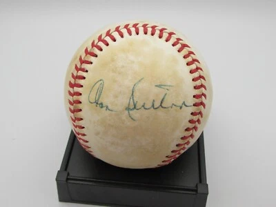 Don Sutton & Charlie Moore Autographed Baseball No Logo Beckett Authentic - Image 1 of 4