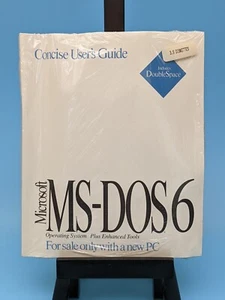Microsoft MS-DOS 6 Operating System & Manual VIntage: 3.5” Disks NEW / Sealed - Picture 1 of 6