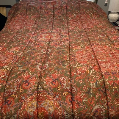 Edredón Ralph Lauren Galahad Rojo Medieval Doble Satén Paisley 70 x 86 Retirado Foto 1 de 4