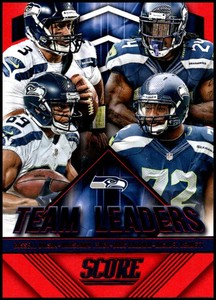 2015 Panini Score Team Leaders Red #29 Doug Baldwin/Marshawn Lynch/Michael Benne