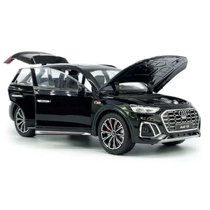 1:24 Audi Q5 Metall Modellauto Spielzeug mit Licht Sound fur Kinder Schwarz - Bild 1 von 12