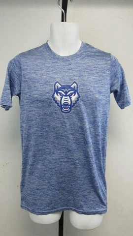 New West Georgia Wolves Mens Size S Small Blue Polyester Performance Shirt Cover
