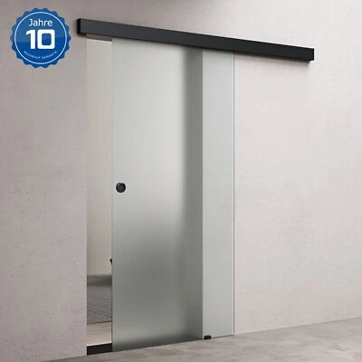 Glasschiebetür komplettset Softclose Zimmertür glas H:2050/2150mm 8mm ESG Nano - Bild 1 von 4