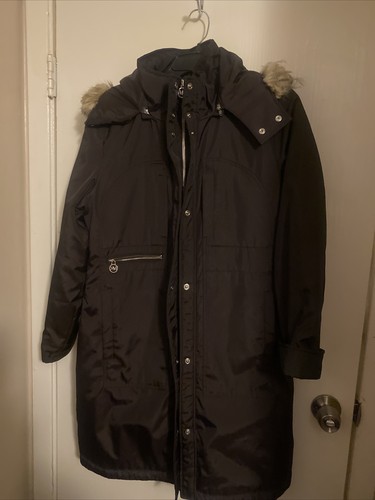 Cappotto Michael Kors marrone con cappuccio taglia M M