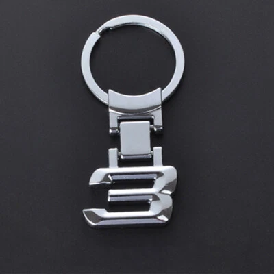Silver Logo Car Key Chain Key Ring Keychain Keyring For BMW 1 3 5 6 7 8 X Series - Image 1 of 4