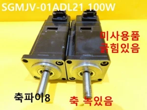 [New Other] YASKAWA / SGMJV-01ADL21 / SERVO MOTOR, 100W, Scratch, Shaft rust,1pc - Picture 1 of 4