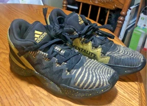 Adidas D.O.N Issue #2 Championship Mentality Shoes Black Gold FX7108 Mens 8.5 - Picture 1 of 6