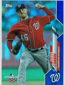 2020 Topps Opening Day Blue Foil Parallel #41 Patrick Corbin Nationals - Picture 1 of 1
