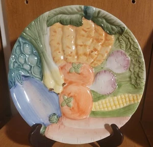 Fitz & Floyd VEGETABLE GARDEN Canape Teller, 7 1/2", 1986, top - Bild 1 von 5