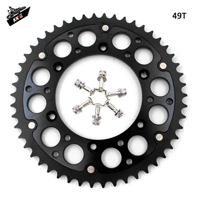 Piñón KKE 49T apto para Suzuki RM125/250 2008 RMZ250/450 DRZ400/E/S/400SM 2005-2021 Foto 1 de 4