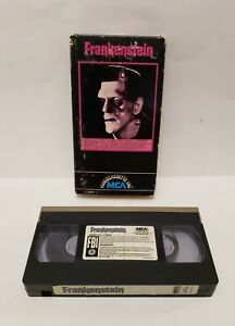 Boris Karloff 1931 Frankenstein VHS Tape MCA 1964 Black and White Original 