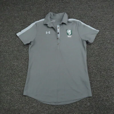 Camisa Polo Under Armour Mujer Pequeña Gris HeatGear Transpirable Manga Corta Foto 1 de 4