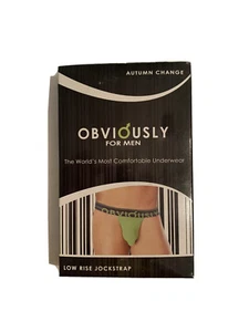 Rare Obviously Autumn Change Low Rise Jock Jockstrap Stone Blue Large L - Picture 1 of 4