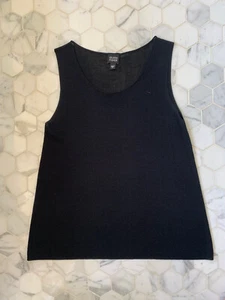 eileen fischer black viscose sleeveless top size M - Picture 1 of 2