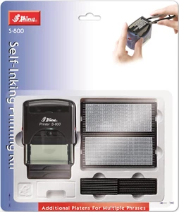 Staedtler Shiny Self-Inking DIY Printing Kit◉S-800◉Stamp Set 3mm◉4 Lines◉Pad◉Oz◉ - Picture 1 of 3