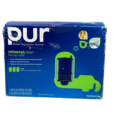 Pur Mineralclear Faucet Refill Filters 3 Pack Model RF-9999 Water Filtration - Image 1 of 4