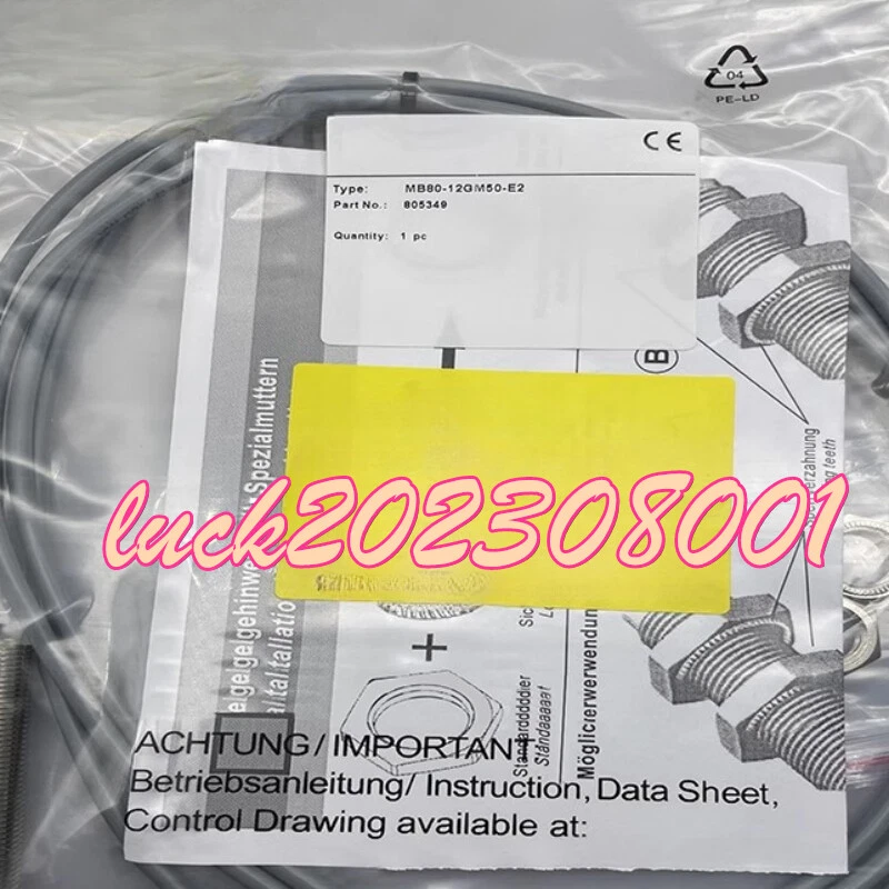1PC NEW Proximity switch MB80-12GM50-E0-PUR sensor #YM - Image 1 of 4