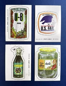 VINTAGE 1979 FLEER CRAZY ETIKETTEN KARTE/AUFKLEBER SET 7 (KLASSE 8) EINIGE VARIATIONEN - Bild 1 von 4