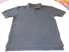 Izod boys youth short sleeve polo shirt XL 18 school navy blue work GUC#