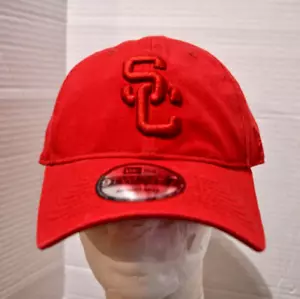 USC NEW ERA RED ADULT Trojans "SC" Baseball cap Hat 9twenty Adjustable N w Tags - Picture 1 of 7