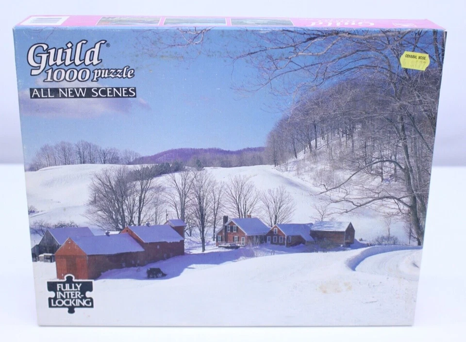 1000 PC Interlocking Jigsaw Puzzle Old Deerfield MA From Golden Guild