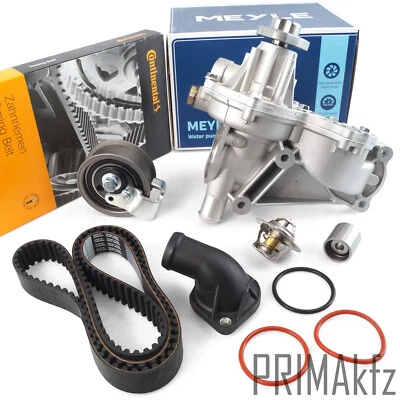 CONTI Zahnriemen + Rollen + MEYLE Wapu Thermostat für Audi A4 VW Passat 1.8 1.8T - Bild 1 von 4