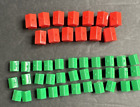 Monopoly 2021 Replacement 33 Green Houses 13 Red Hotels Plastic Parts Pieces