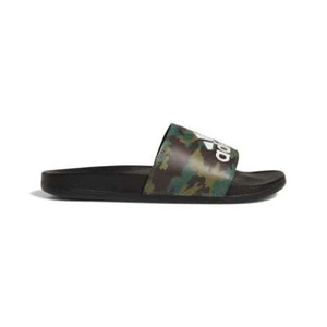 ADIDAS GW9647 ADILETTE COMFORT MN'S (Medium) Black/Black/White Synthetic Sandals - Picture 1 of 7