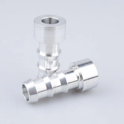 Adaptador de montaje soldable para pezón de cola de barra de manguera de 5/8" de aluminio natural... Foto 1 de 4