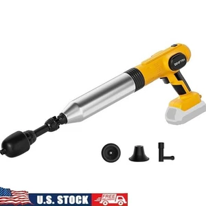 Electric Toilet Plunger Compatible 20V Cordless Unclogger 3 Heads Safety New - Picture 1 of 6