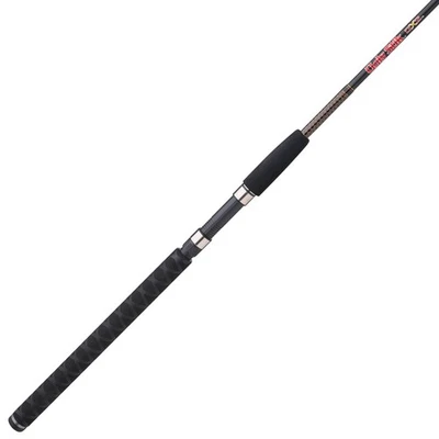 Ugly Stik GX2 Fishing Rod Medium 2 Piece Black Red 9 Foot Durable Design - Image 1 of 4