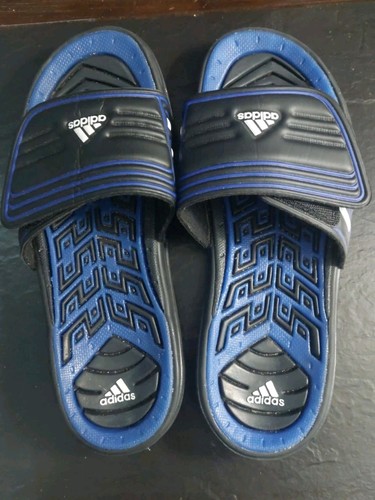 Sandali Adidas uomo antiscivolo regolabili nero e blu