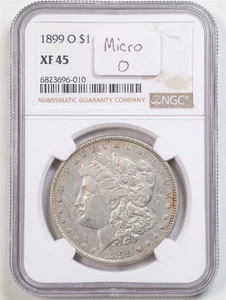 1899-O Micro-O $1 Morgan Silver Dollar XF45 NGC 6823696-010 - Picture 1 of 5