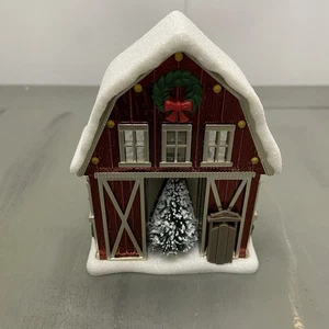 Bath & Body Works Christmas Holiday Projector Barn  Wallflower Holder NEW - Picture 1 of 5