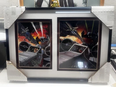 Ralph McQuarrie 1 de 1 Firmado Star Wars X-Wing Tie Fighter Skywalker Impresión RARO Foto 1 de 4