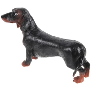 Simulated Dachshund Model Child Dog Animal Figures Desktop Decoration - Picture 1 of 12