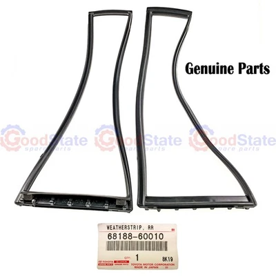 Genuine LandCruiser 80 Series FZJ FJ Rear RH & LH Quarter Window Weatherstrip - Image 1 of 4