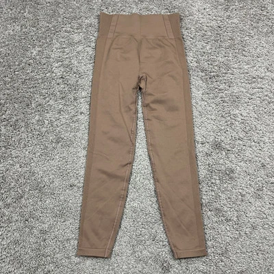 Abercrombie Your Personal Best YPB Beige Seamless Core Leggings Womens Small - Image 1 of 4