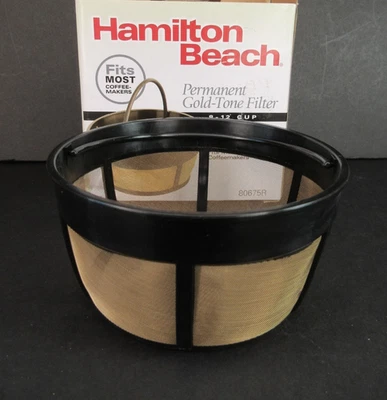 Hamilton Beach 8-12 Cup Permanent Coffee Filter NEW, Open Box - Image 1 of 4