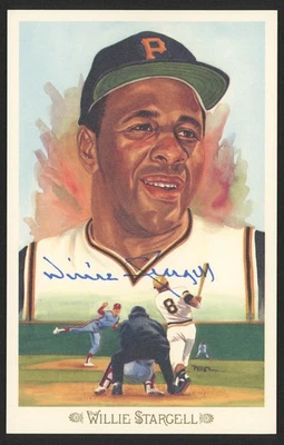 Willie Stargell Signed LE 1989 Perez-Steele Galleries HOF Postcard (JSA COA) - Image 1 of 2