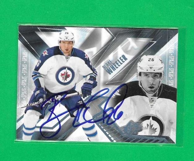 BLAKE WHEELER 2013-14 SPX WINNIPEG JETS AUTOGRAPH CARD - Image 1 of 1