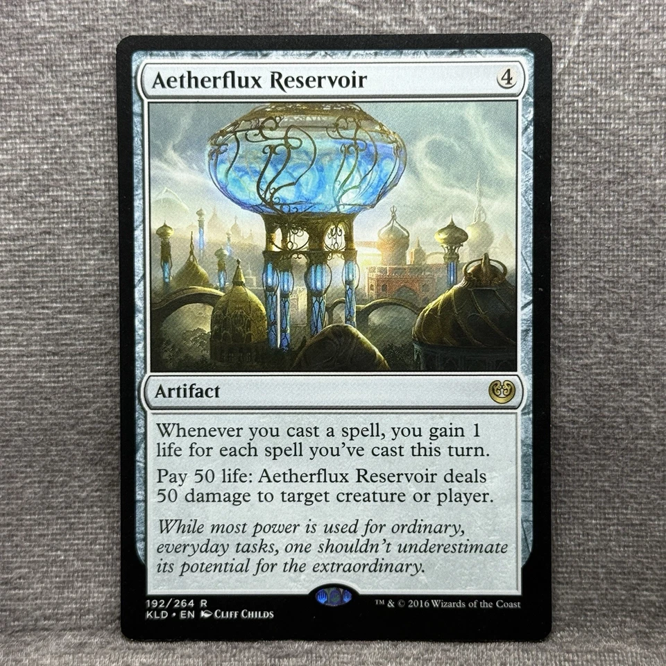 MTG Aetherflux Reservoir – Kaladesh (KLD) #192 Non-Foil NM Magic the Gathering - Image 1 of 4