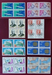 SELLOS ESPAÑA MNH 1970 BLOQUES 4 8 SERIES COMPLETAS  - Imagen 1 de 1