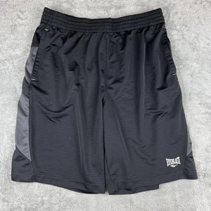 Everlast Shorts Mens 2XL Black Gray Athletic Mesh Lightweight Activewear Gym - Picture 1 of 7
