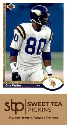 1991 Upper Deck #56 Cris Carter - Image 1 of 2