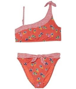 Hobie L5658 Girls Pineapple Paradise One Shoulder Bralette Swim Set Size 16 - Picture 1 of 4